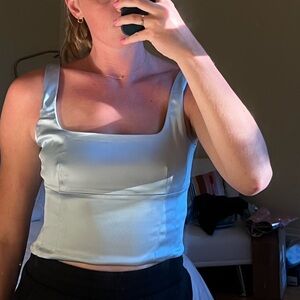 Aritzia Wilfred top satin with tags